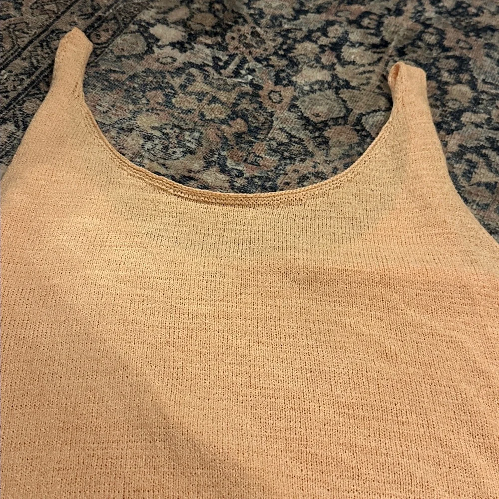 Cotton On Peach Knit Dress/Coverup, L - Picture 6 of 12